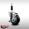 Service Caster 3.5'' SS Black Poly Swivel 7/8'' Expanding Stem Caster with Brake SCC-SSEX20S3514-PPUB-BLK-TLB-78 - alternate 3